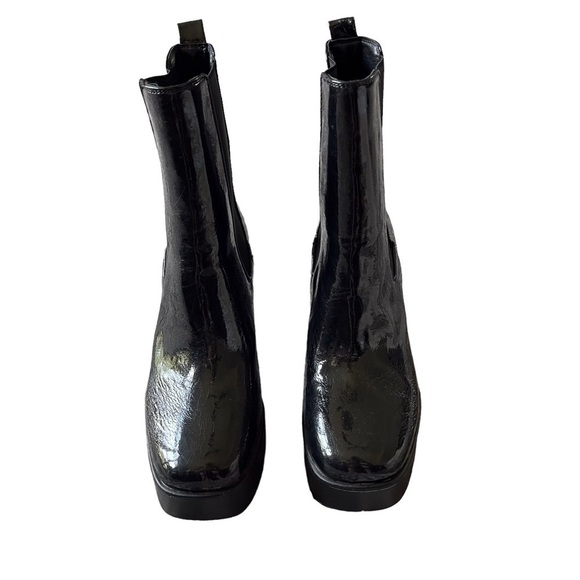 Circus NY Stace High Boot Black Size 9 Platform Block Heel Round Toe - Picture 3 of 11